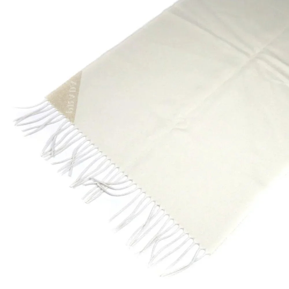 Prada Jacquard Evening Scarf Gold And White 1 Fs091 dgi f0 X0 a IC Chip Silk - Picture 5 of 6